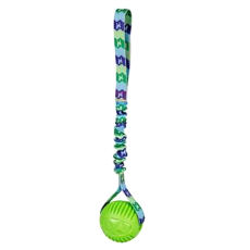 Stretchy Dog Rope and Ball 37cm